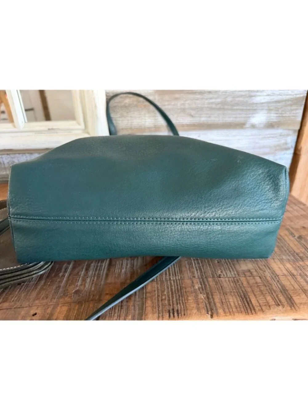 Lauren Conrad Women PU Leather Convertible Tote Handbag Shoulder Crossbody Bag